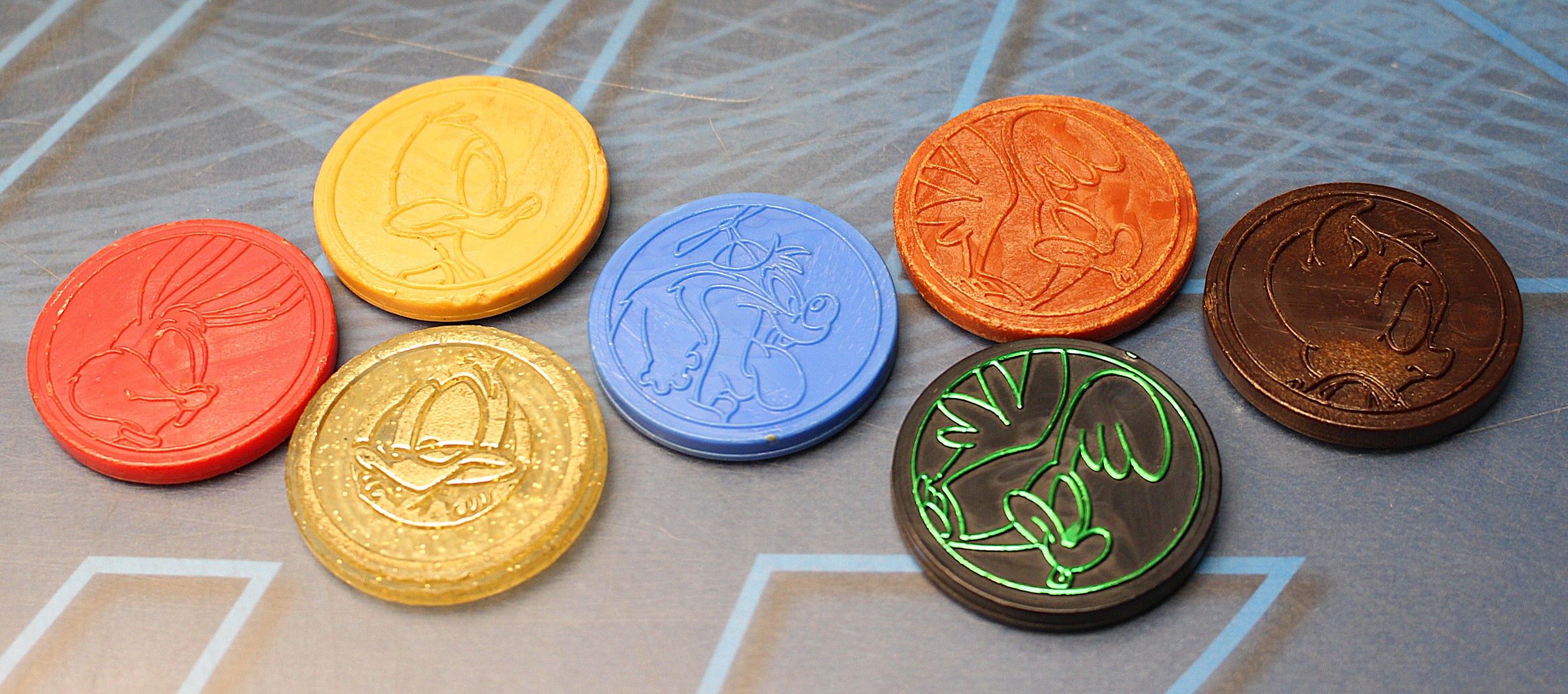 11. 7 Master Tazos Tiny Toon, Warner Bros, Matutano. 1994.