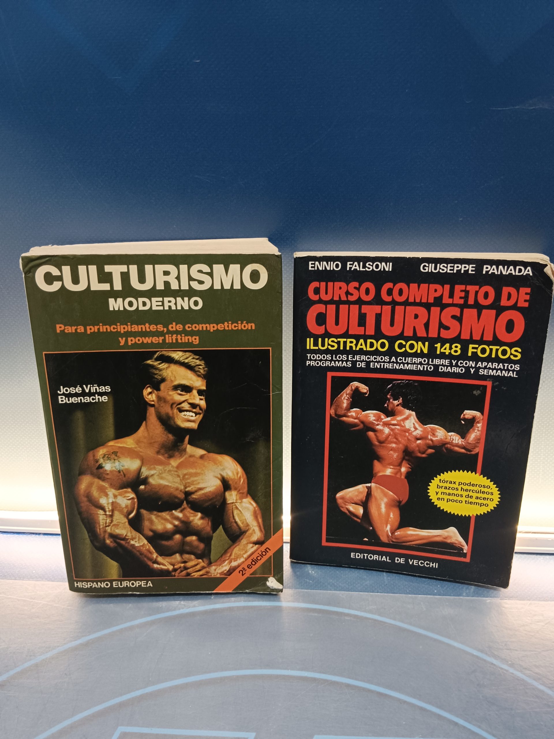Dos libros, CULTURISMO MODERNO de JOSE VIÑAS BUENACHE + Libro Curso completo de culturismo de Ennio Falsoni