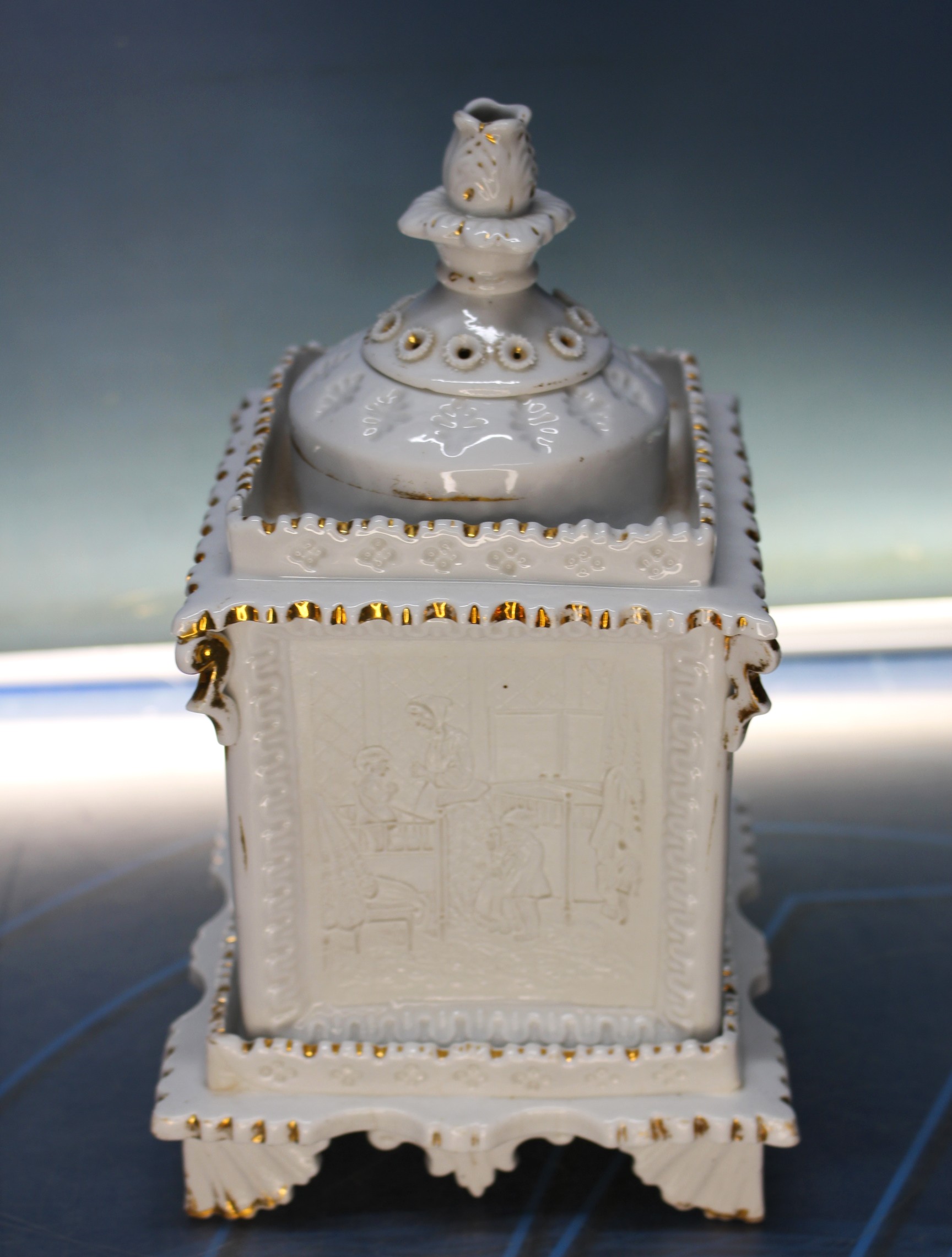 Antigua lámpara de hadas, guardería de litofanía, lámpara pagoda.